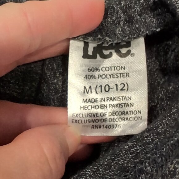 3/$20 LEE Short Sleeve Pocket Tee Henley Top Contrast Trim Marled - Picture 8 of 8